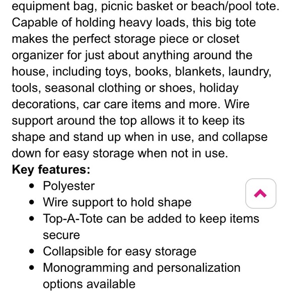 Thirty-one Large Utility Tote Elephant in the room - Picture 5 of 5